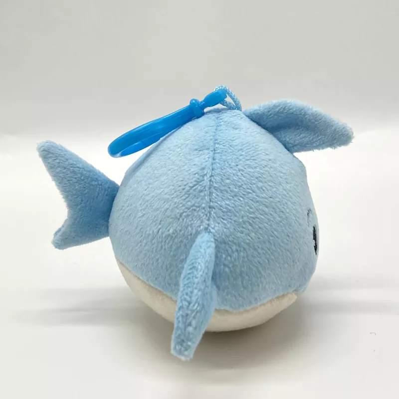 Blue Lovely Shark Plush Keychain