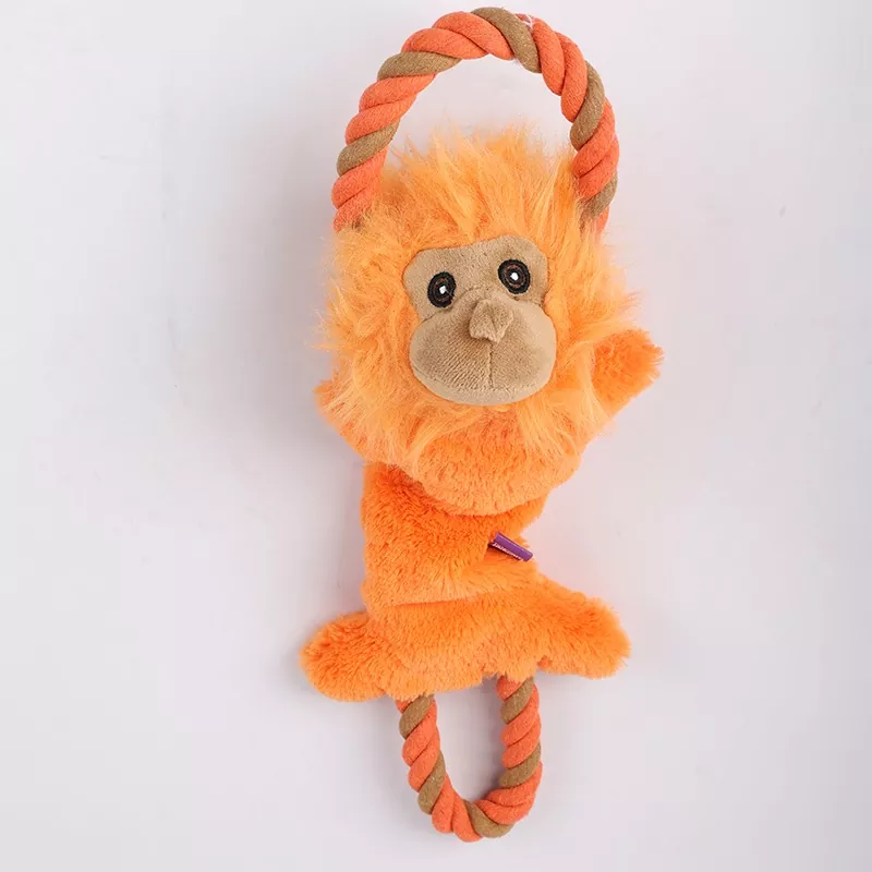 Frog Dog Toy With Rope