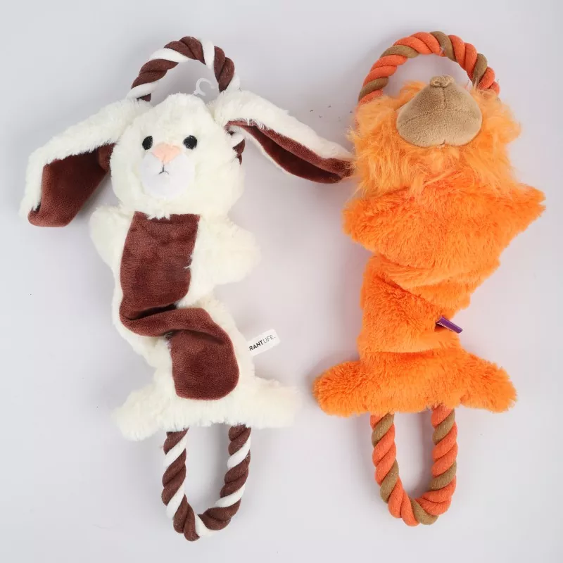 Frog Dog Toy With Rope