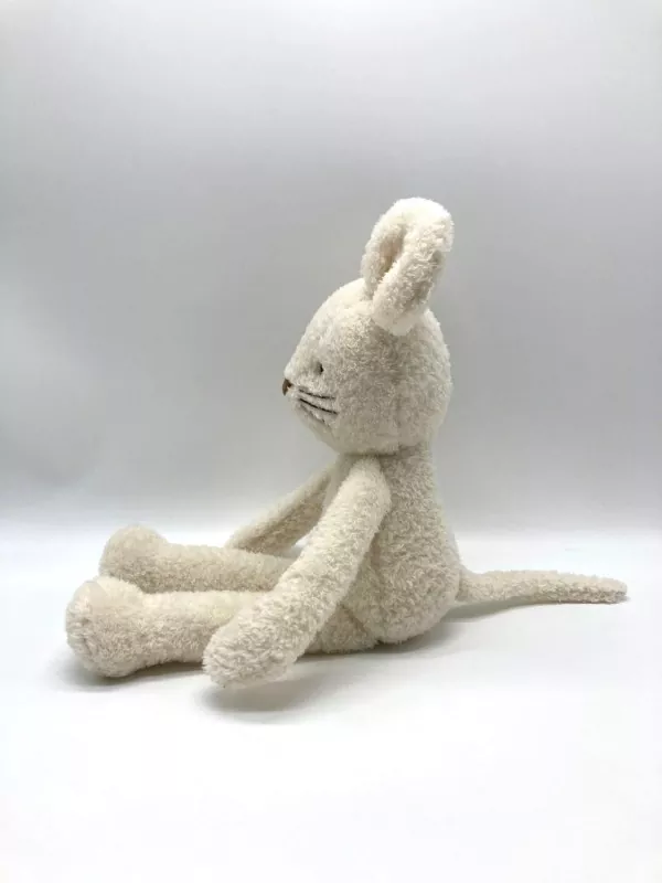 Long Legged Creamy White Rat Plush Toy