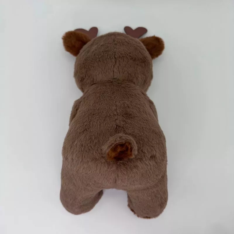 Reindeer Mommy With Baby Christmas Plush Toy