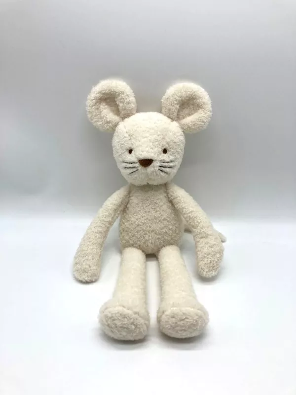Long Legged Creamy White Rat Plush Toy