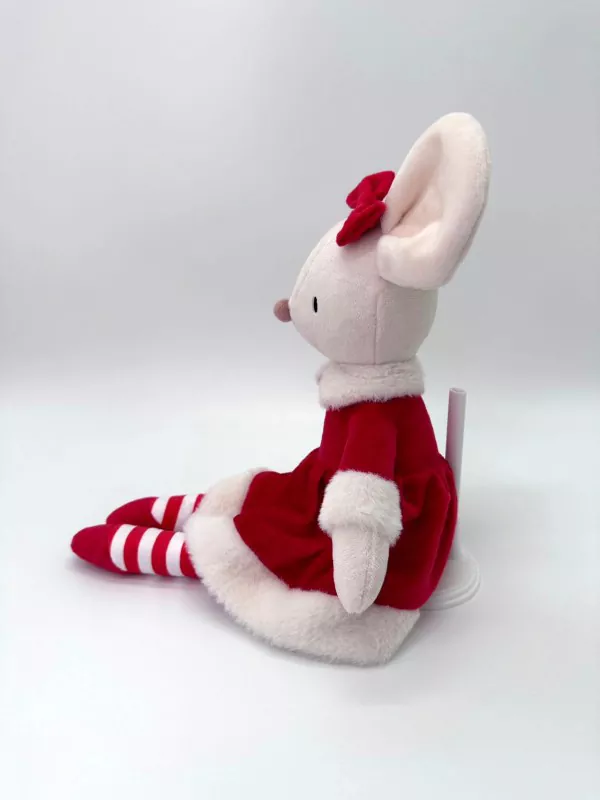 Long Legged Red Dress Mouse Christmas Plush Toy