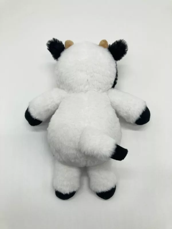 Fluffy Black and White Cow Plush Toy