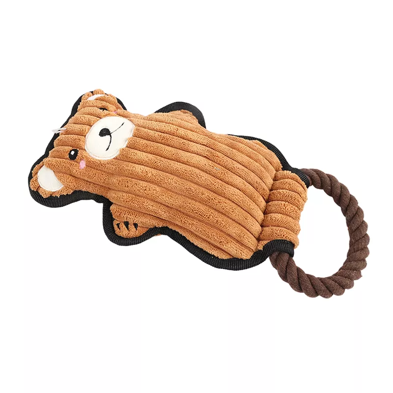 Interaktivt Squeaky Rope Hundelegetøj
